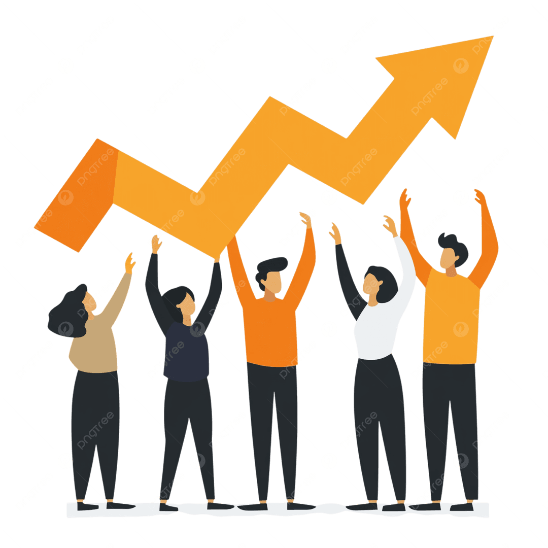 Abstract representation of collaboration and growth